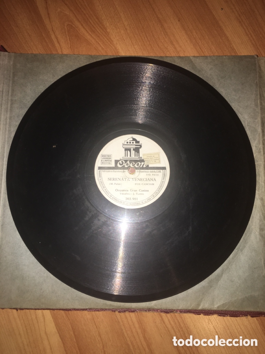 Discos de pizarra: Lote 17 discos de pizarra en buen estado - Foto 2