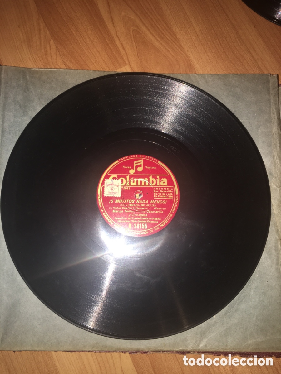 Discos de pizarra: Lote 17 discos de pizarra en buen estado - Foto 4