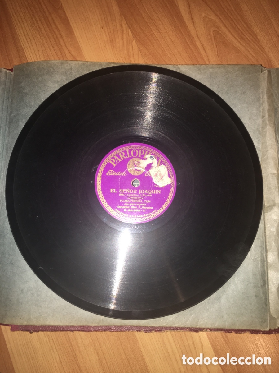 Discos de pizarra: Lote 17 discos de pizarra en buen estado - Foto 8