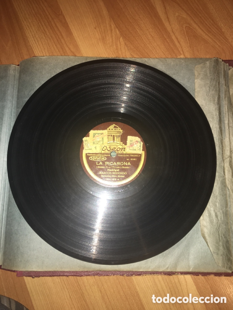 Discos de pizarra: Lote 17 discos de pizarra en buen estado - Foto 9