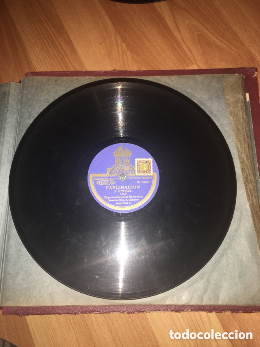 Discos de pizarra: Lote 17 discos de pizarra en buen estado - Foto 12