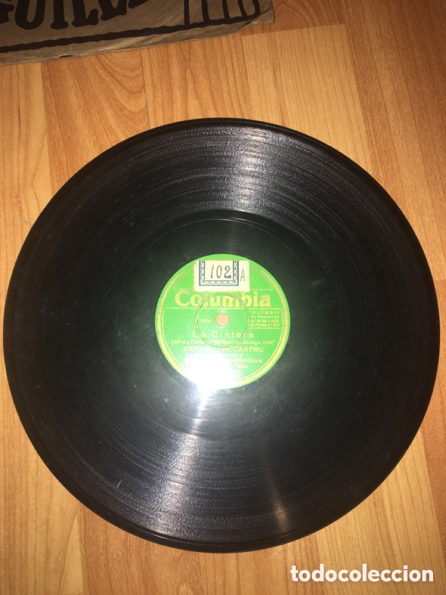Discos de pizarra: Estrellita Castro - La cintera / Bajo el cielo andaluz - Foto 2