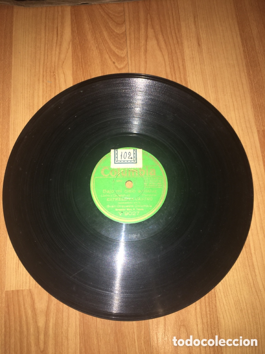 Discos de pizarra: Estrellita Castro - La cintera / Bajo el cielo andaluz - Foto 1
