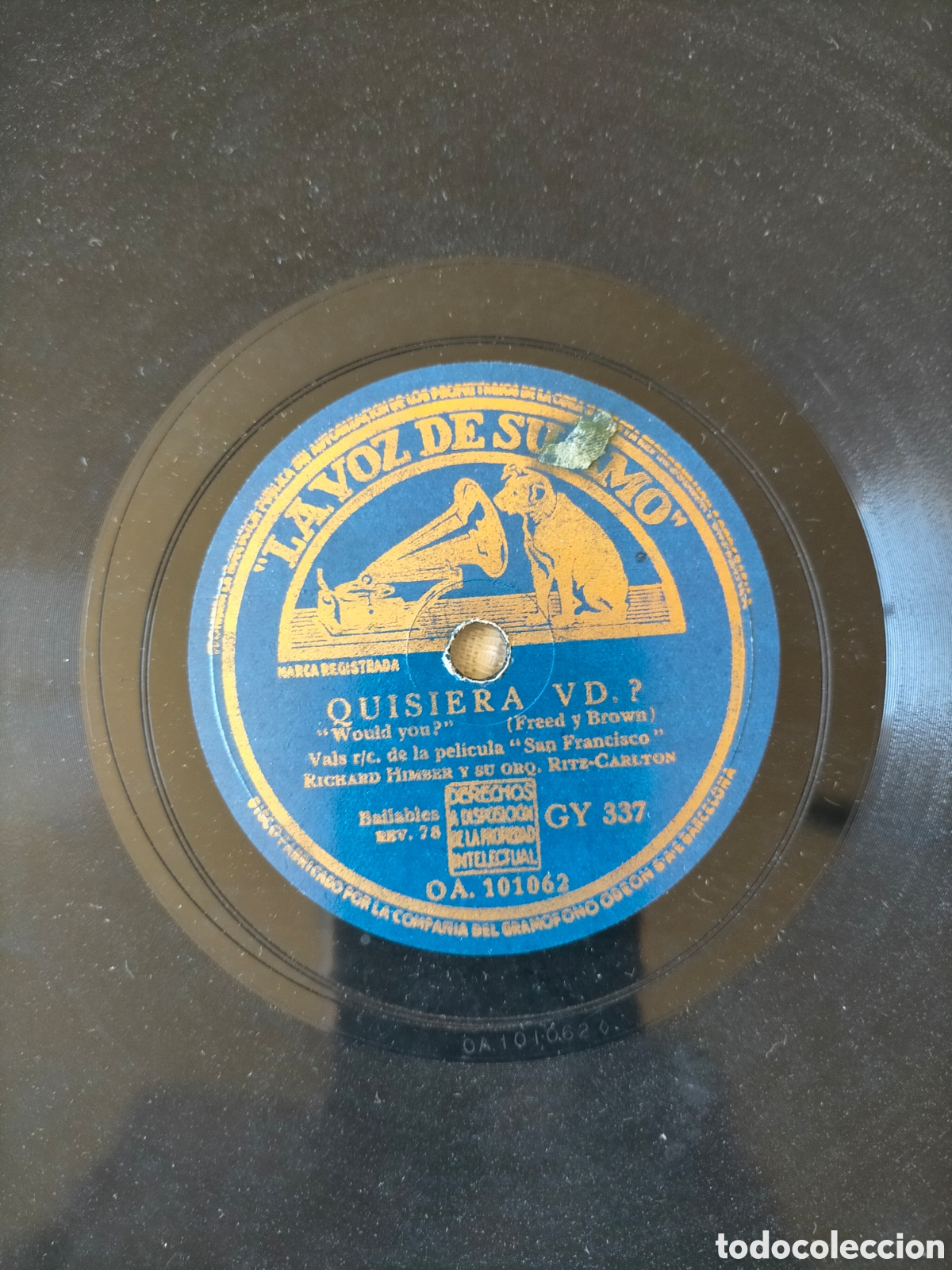 Discos de pizarra: DISCO PIZARRA GRAMOLA O GRAM&Oacute;FONO - Foto 1