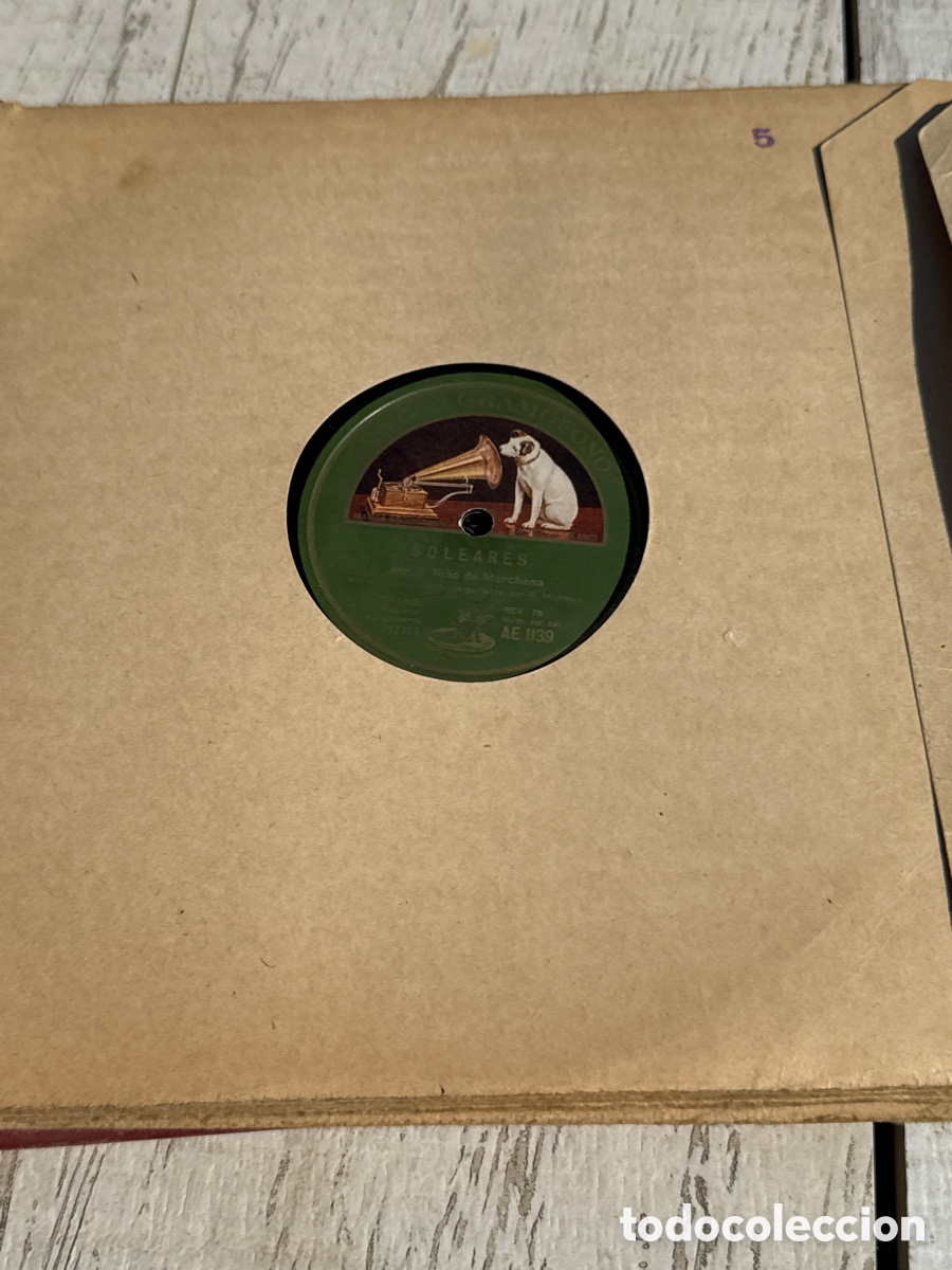 Discos de pizarra: Lote de 12 discos de pizarra - Foto 7