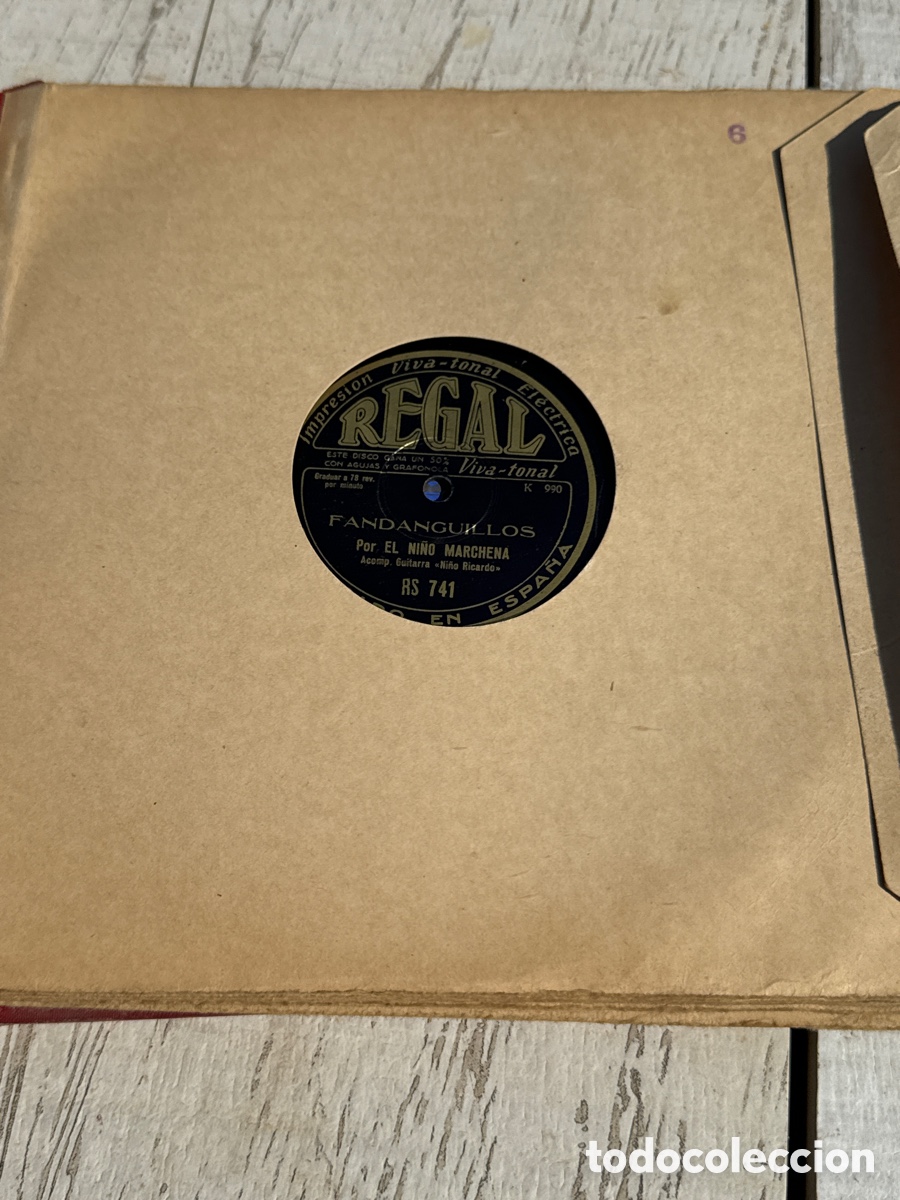Discos de pizarra: Lote de 12 discos de pizarra - Foto 8