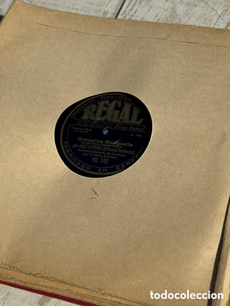 Discos de pizarra: Lote de 12 discos de pizarra - Foto 12