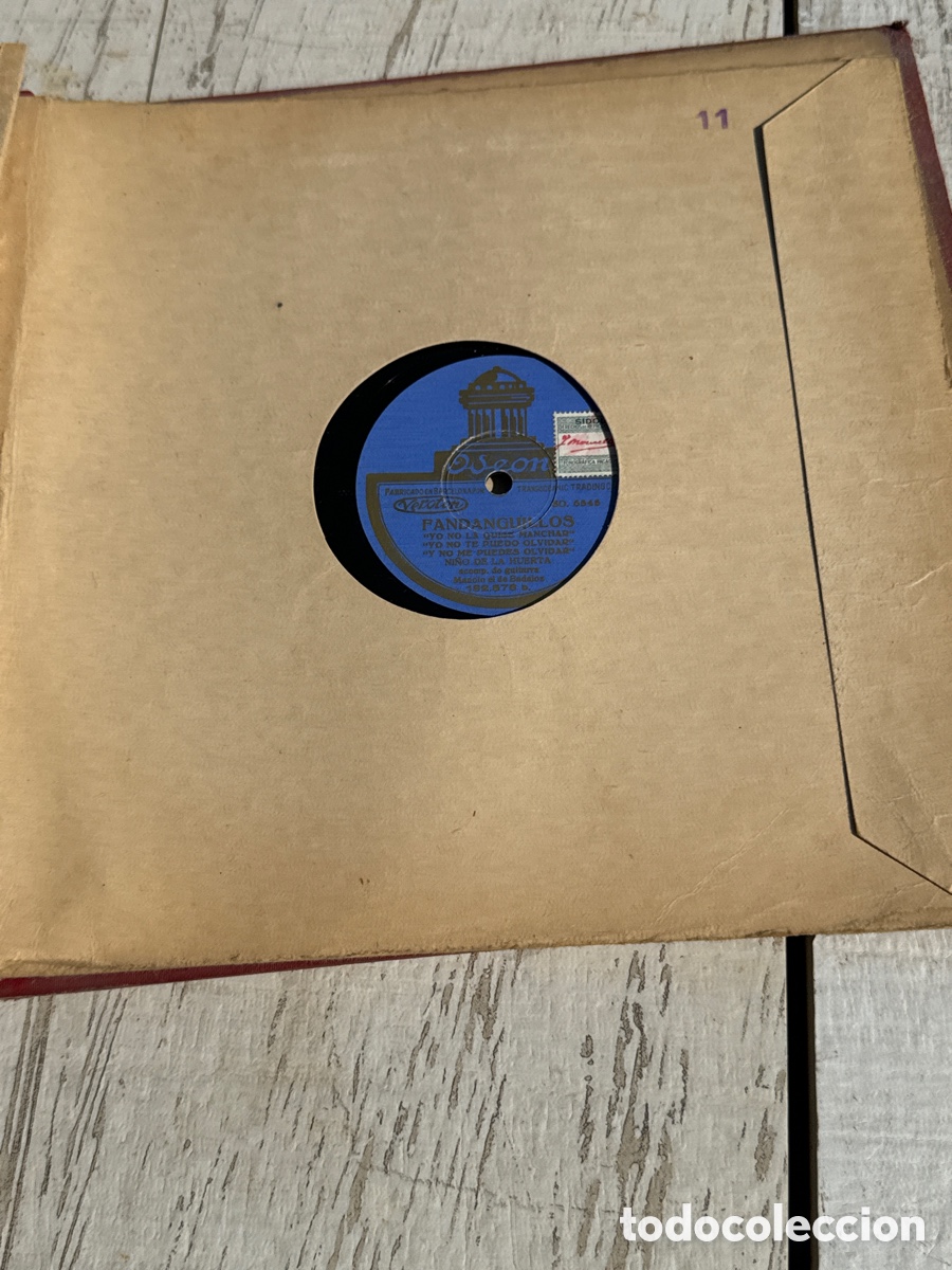 Discos de pizarra: Lote de 12 discos de pizarra - Foto 14