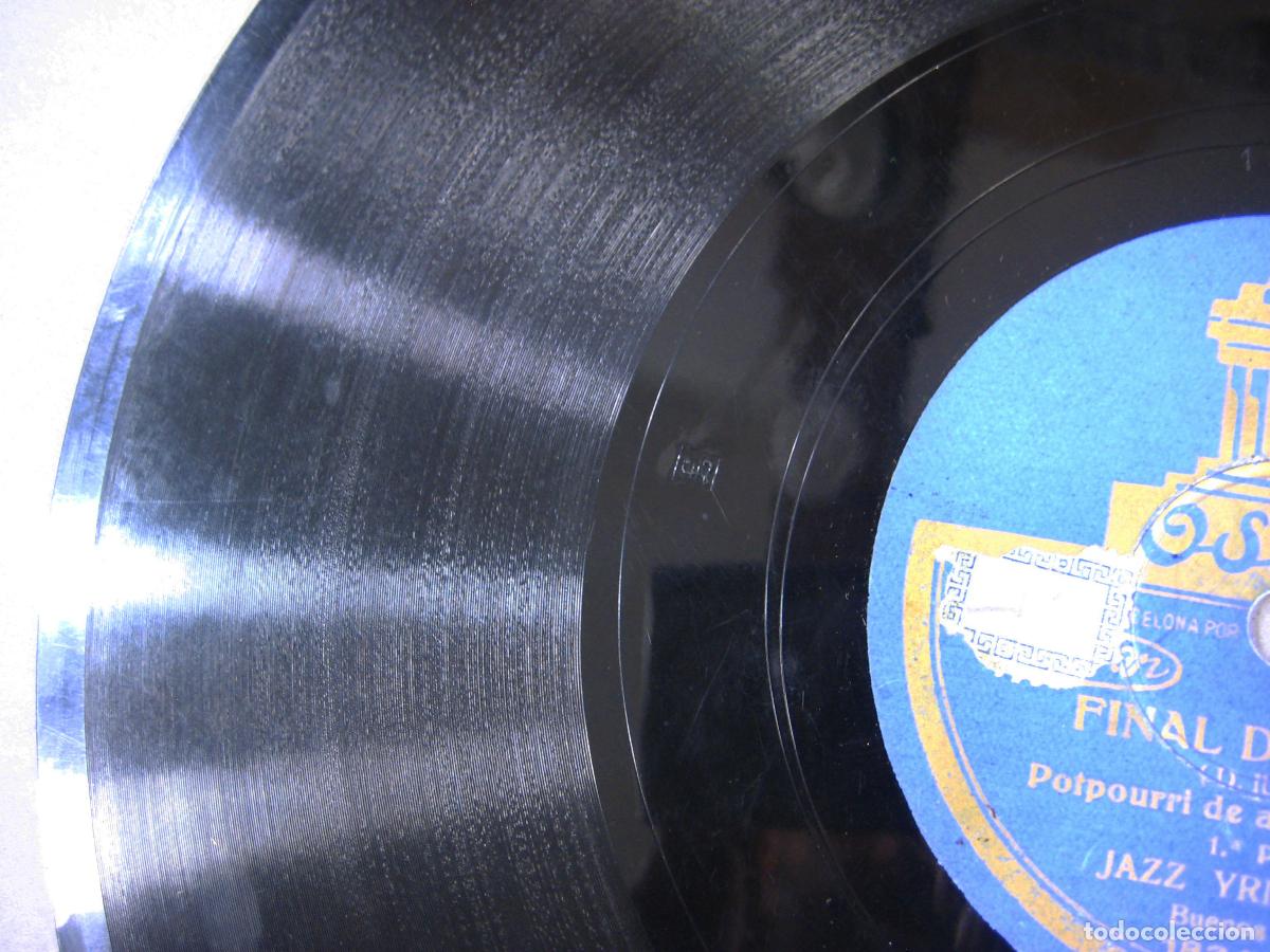 Discos de pizarra: DISCO DE GRAM&Oacute;FONO. FINAL DE BAILE. POTPOURRI DE BAILES POPULARES. ODEON - Foto 3