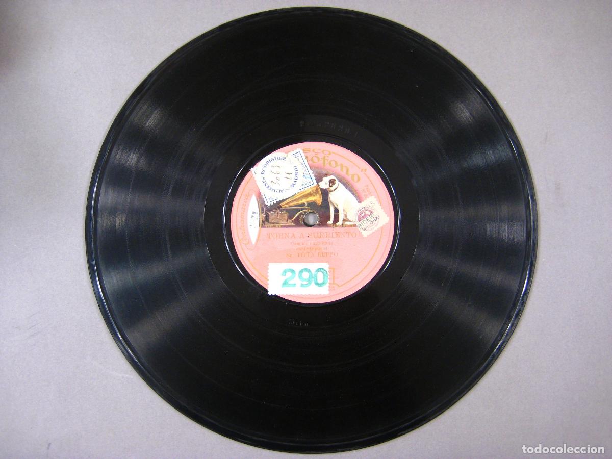 Discos de pizarra: DISCO DE GRAM&Oacute;FONO. TORNA A SURRIENTO. SR. TITTA RUFFO. GRAMOPHONE - Foto 1