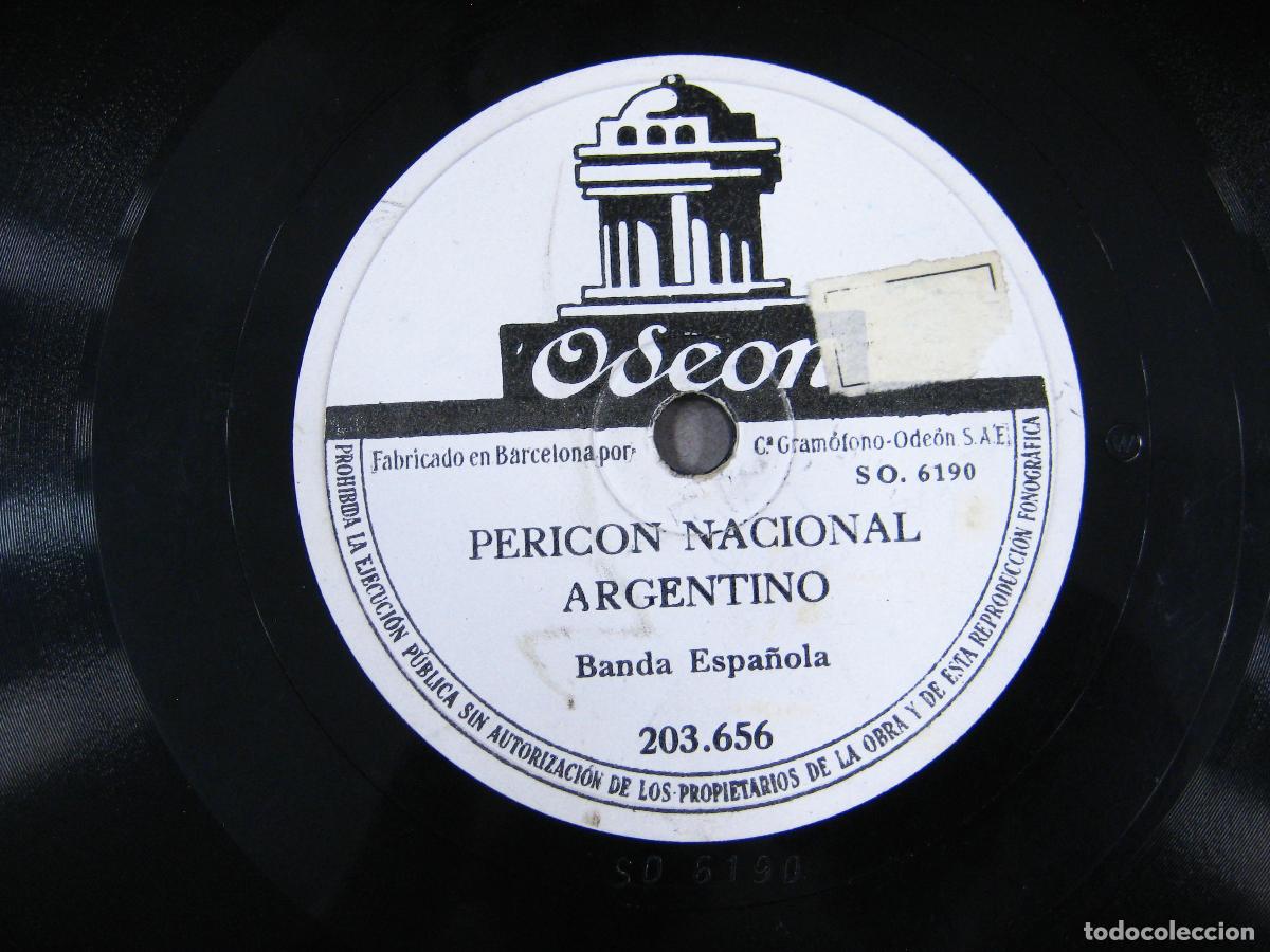 Discos de pizarra: DISCO DE GRAM&Oacute;FONO. EL GATO MONT&Eacute;S. PERICON NACIONAL ARGENTINO. ODEON - Foto 3