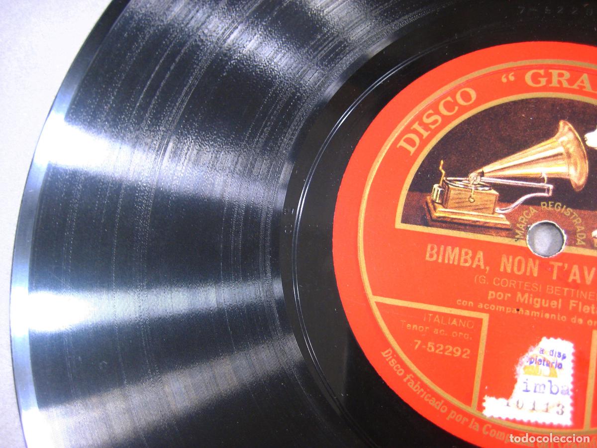 Discos de pizarra: DISCO DE GRAM&Oacute;FONO. AMAPOLA. BIMBA NON T&acute;AVVICINAR - Foto 3