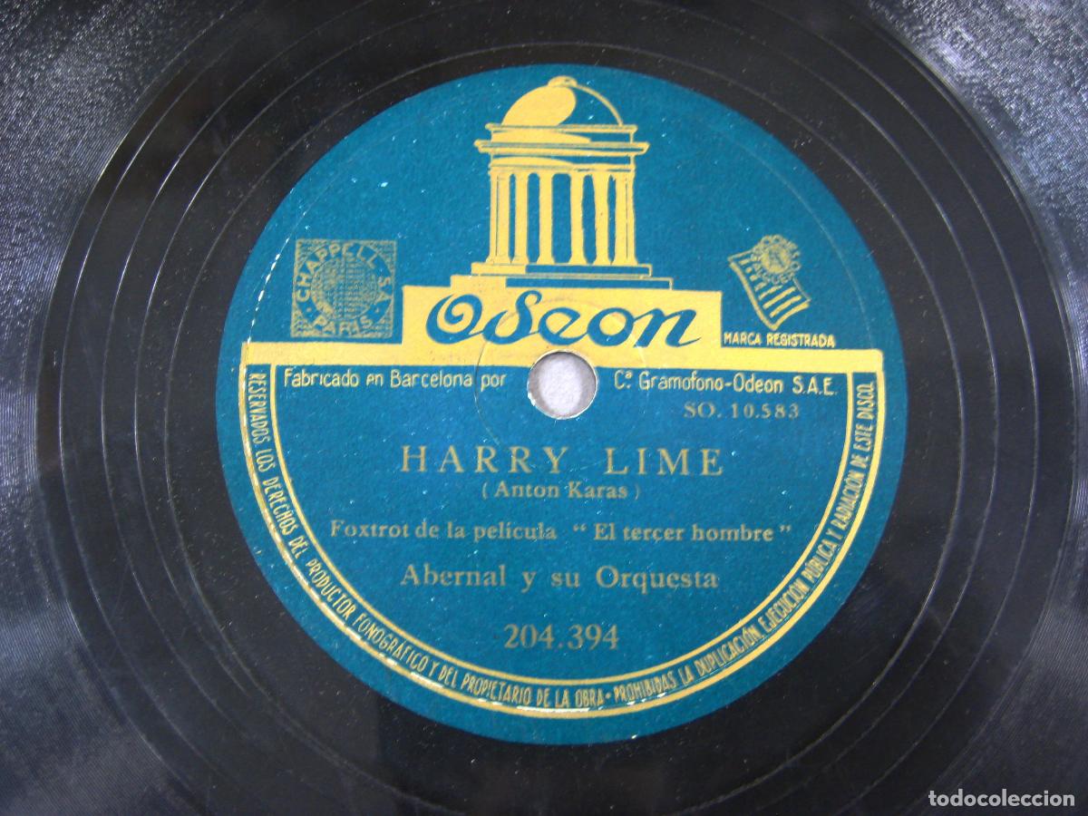 Discos de pizarra: DISCO DE GRAM&Oacute;FONO. EL CAF&Eacute; MOZART. HARRY LIME. ANTON KARAS - Foto 2