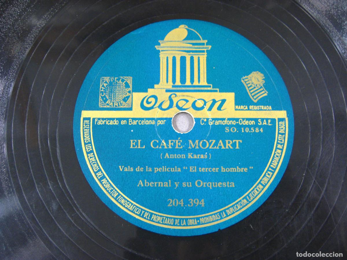 Discos de pizarra: DISCO DE GRAM&Oacute;FONO. EL CAF&Eacute; MOZART. HARRY LIME. ANTON KARAS - Foto 4