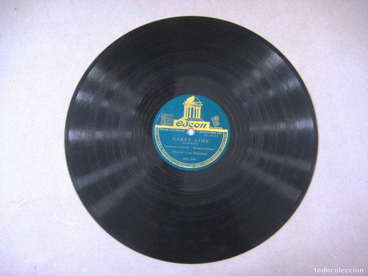 Discos de pizarra: DISCO DE GRAM&Oacute;FONO. EL CAF&Eacute; MOZART. HARRY LIME. ANTON KARAS - Foto 1
