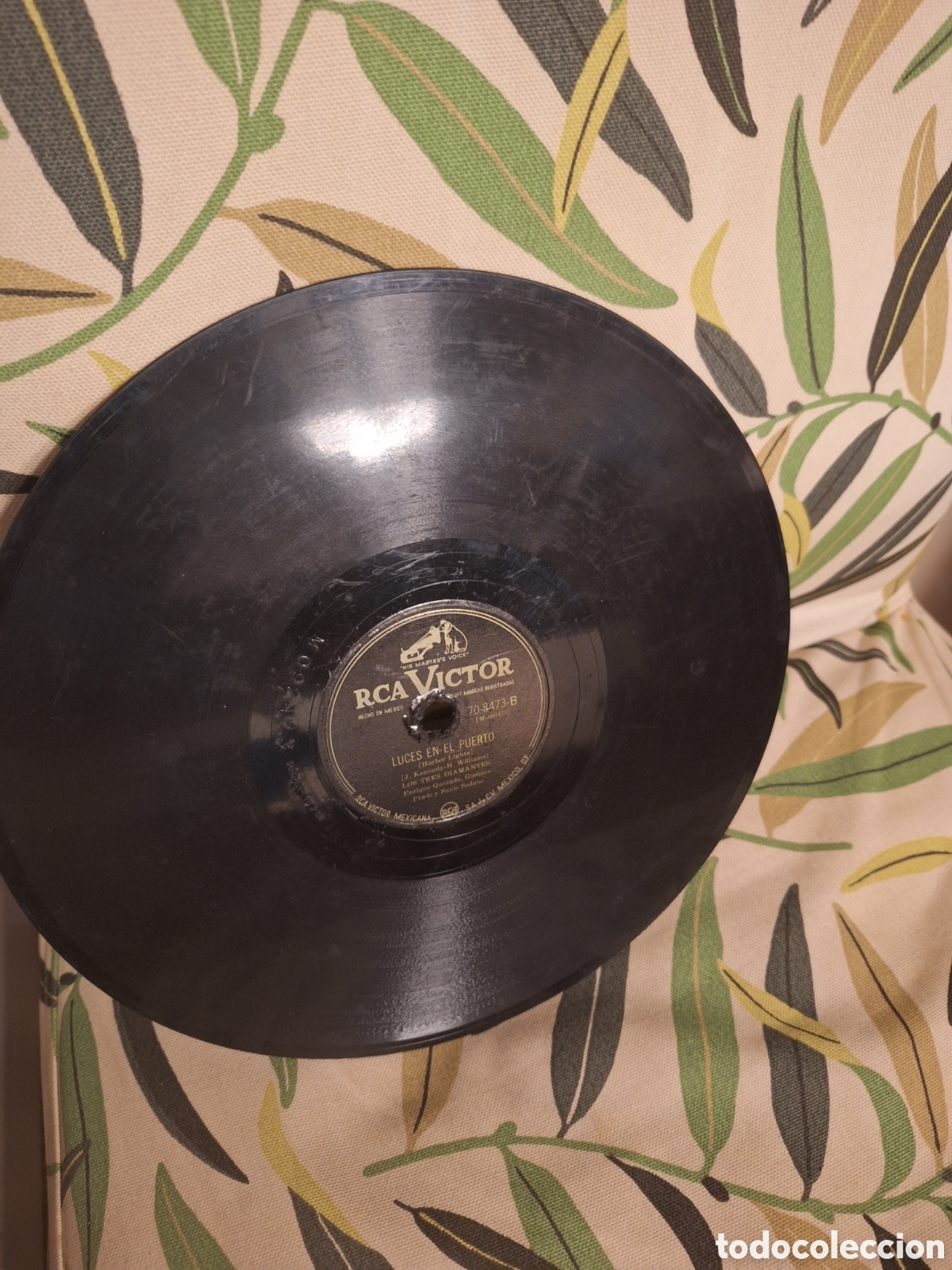 Discos de pizarra: 78 RPM LOS TRES DIAMANTES - Foto 2