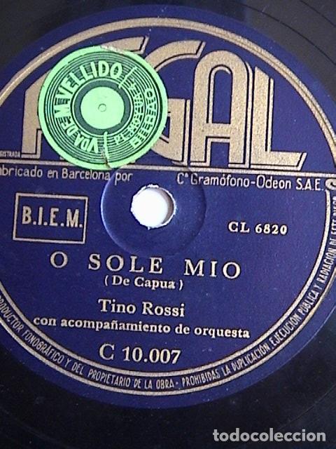 Discos de pizarra: SERENATA/ O SOLE MIO. TINO ROSSI - Foto 2