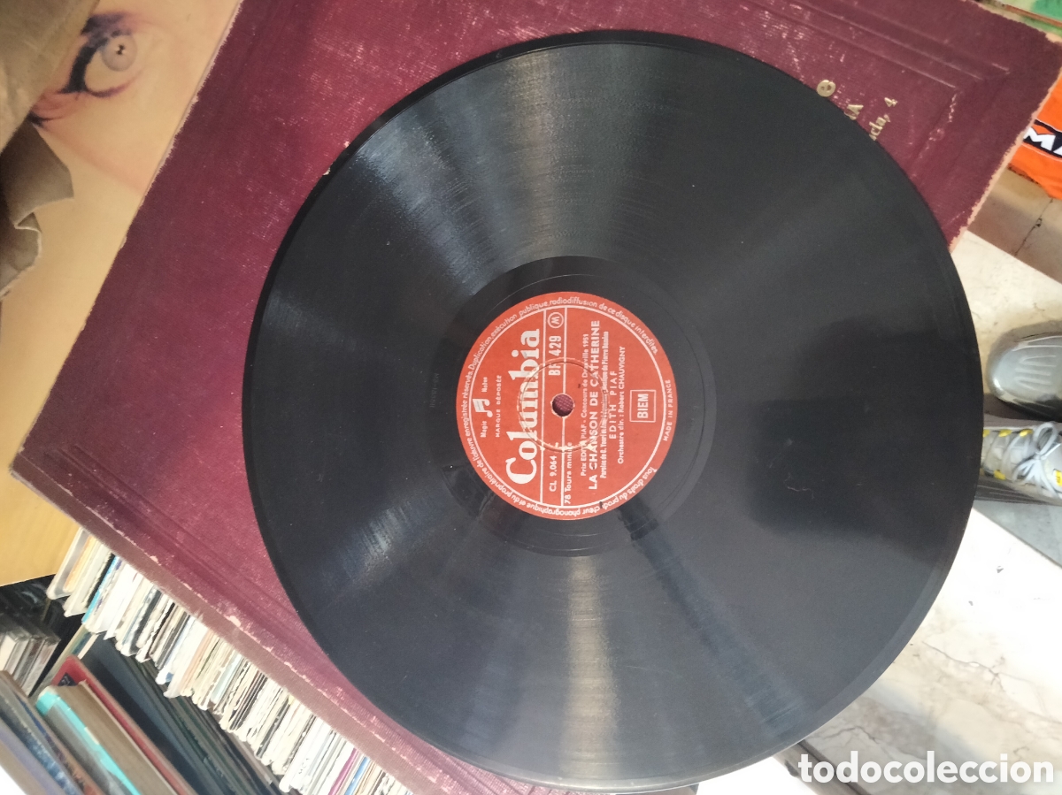 Discos de pizarra: La chanson de Catherine padam padam Edith piaf - Foto 2
