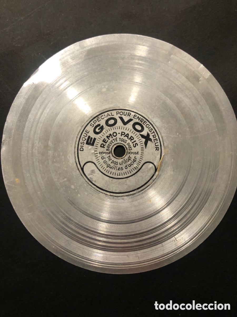 Discos de pizarra: Mini disco grabar aluminio Egovox Remo Paris - Foto 2