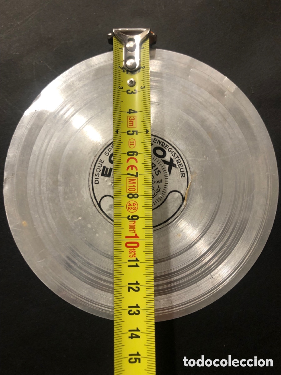 Discos de pizarra: Mini disco grabar aluminio Egovox Remo Paris - Foto 3