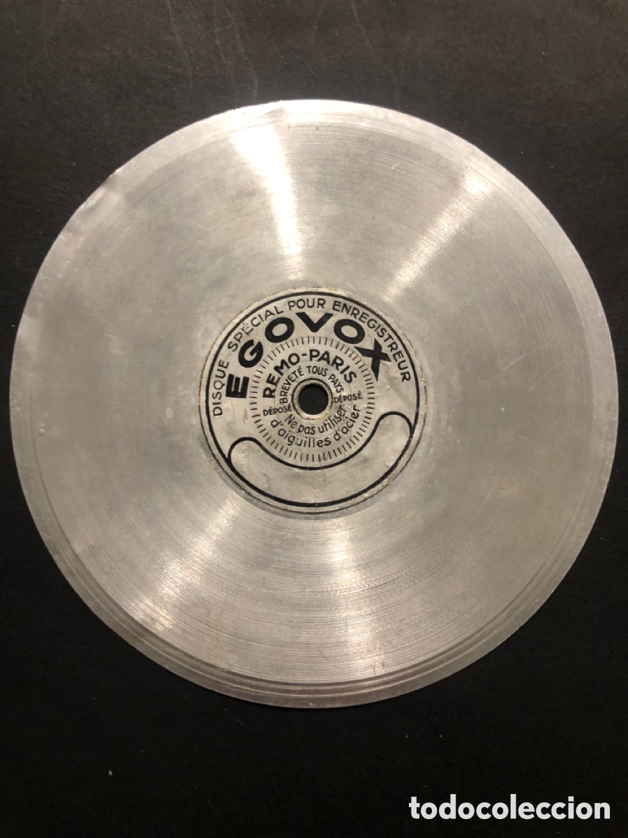 Discos de pizarra: Mini disco grabar aluminio Egovox Remo Paris - Foto 1