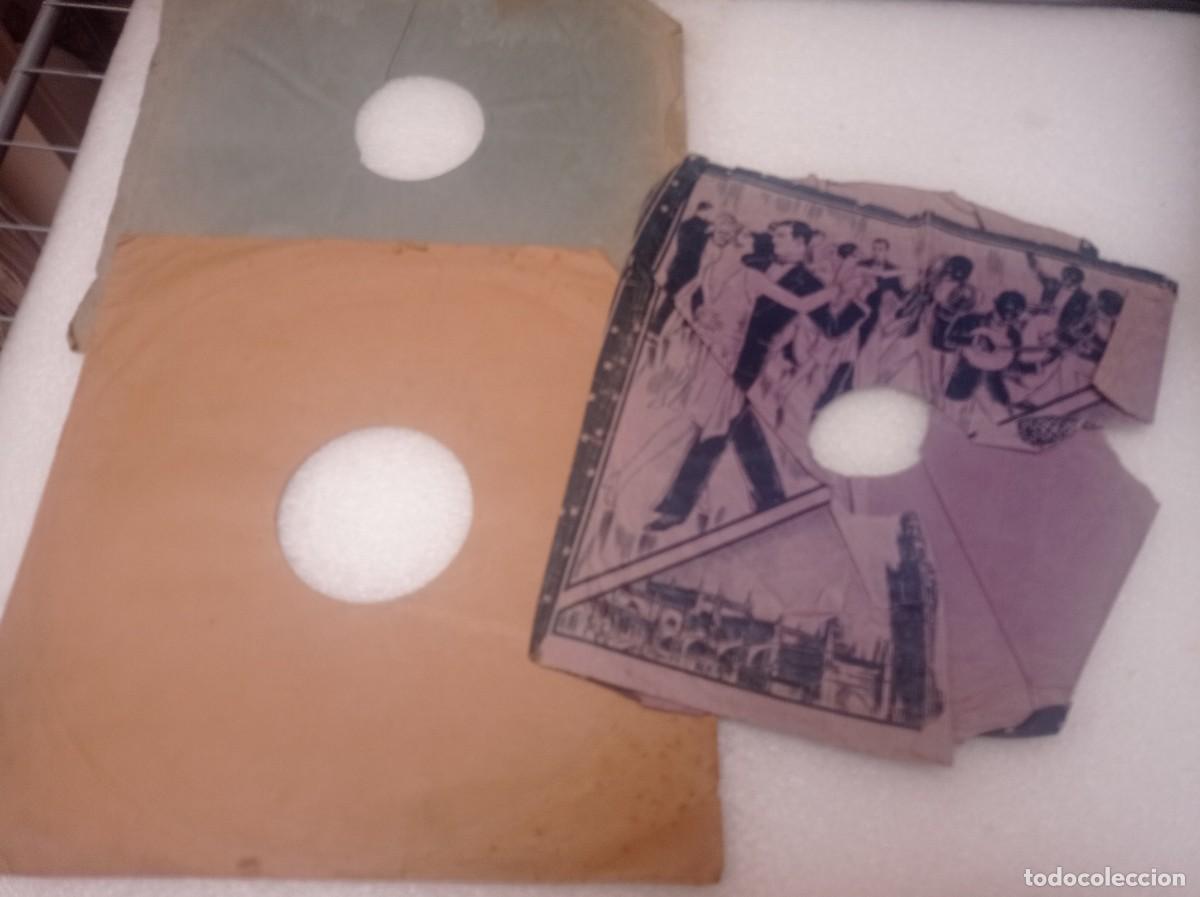 Discos de pizarra: ANTIGUAS FUNDAS DE DISCO ORIGINAL DE GRAMOFONO. - Foto 5