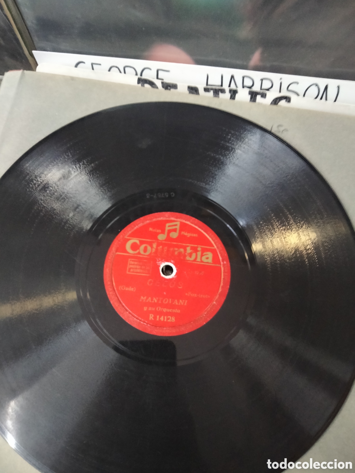 Discos de pizarra: La comparsita celos montovani - Foto 1