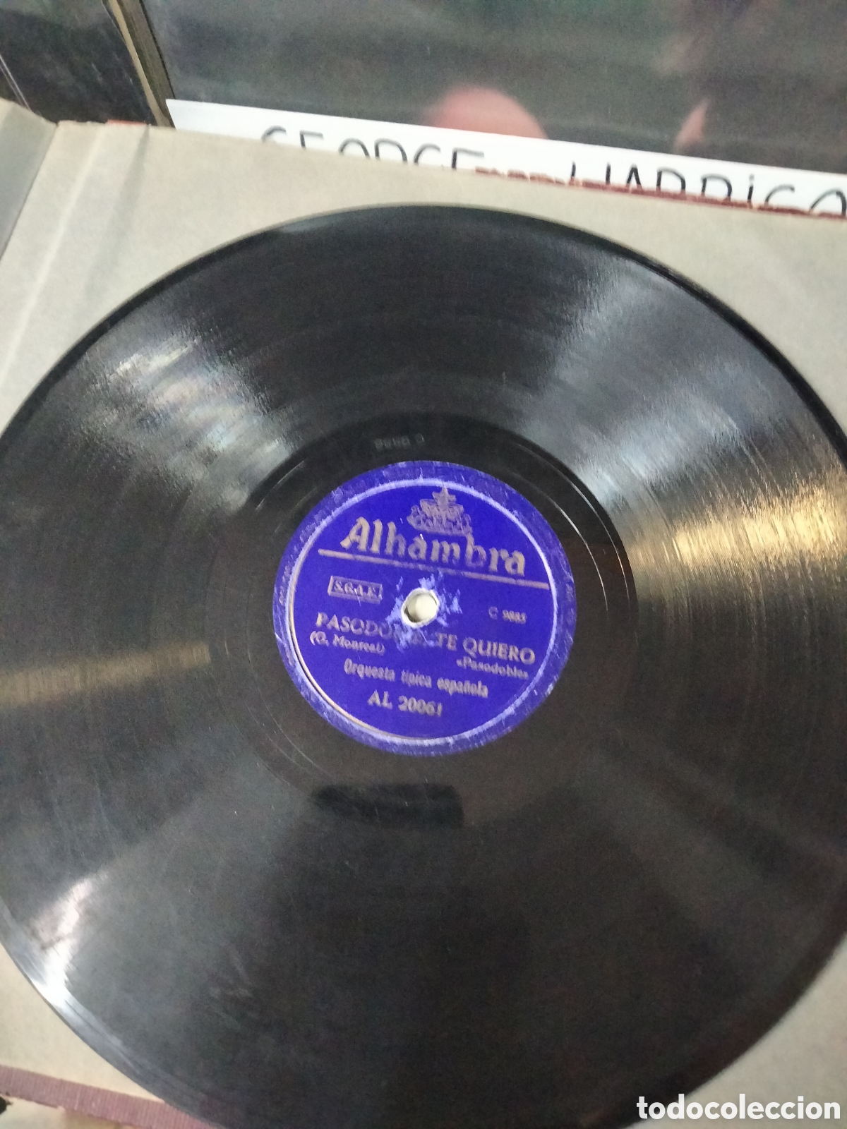 Discos de pizarra: Pasodoble te quiero orquesta t&iacute;pica espa&ntilde;ola - Foto 1