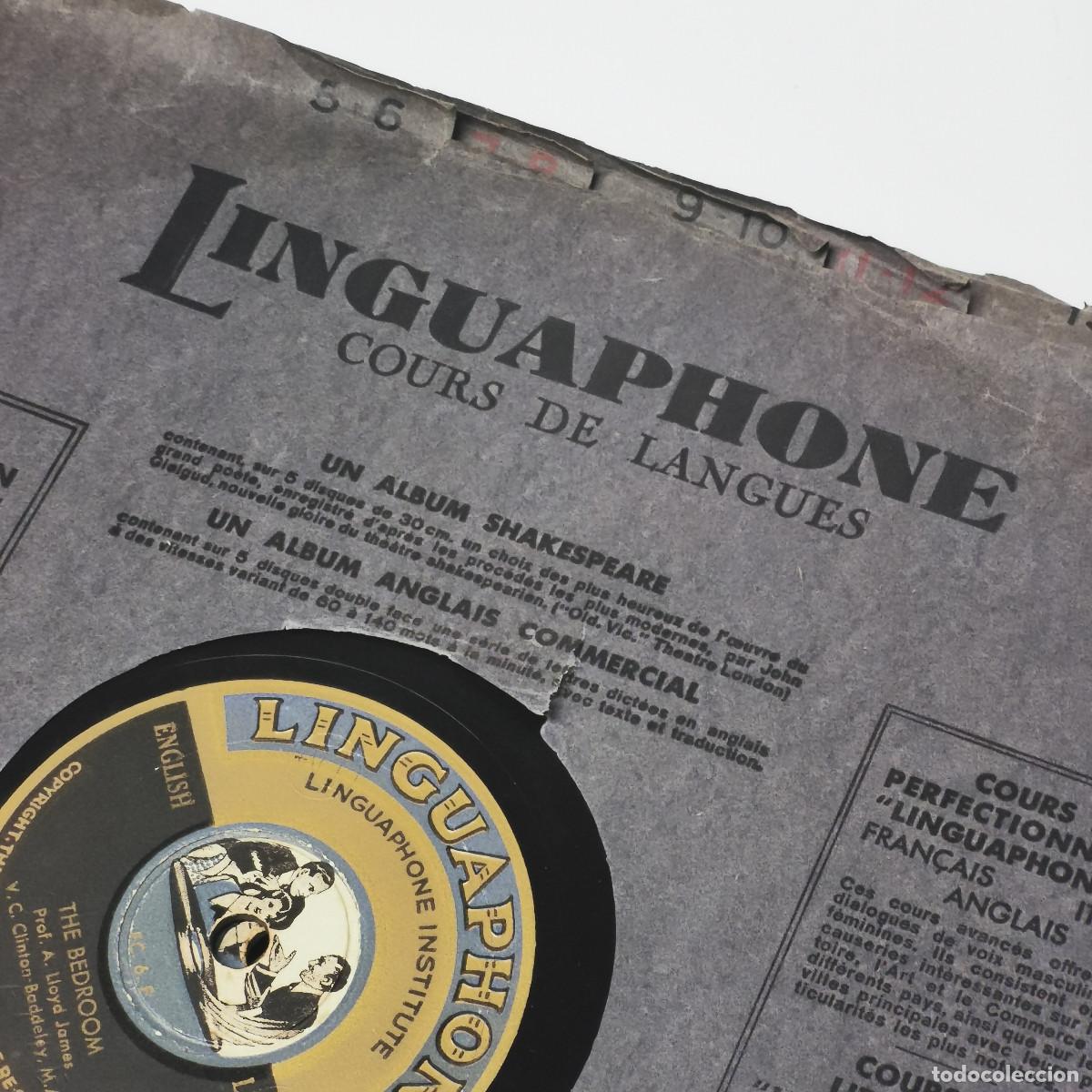 Discos de pizarra: Discos curso de ingl&eacute;s Linguaphone 1930 - Foto 3