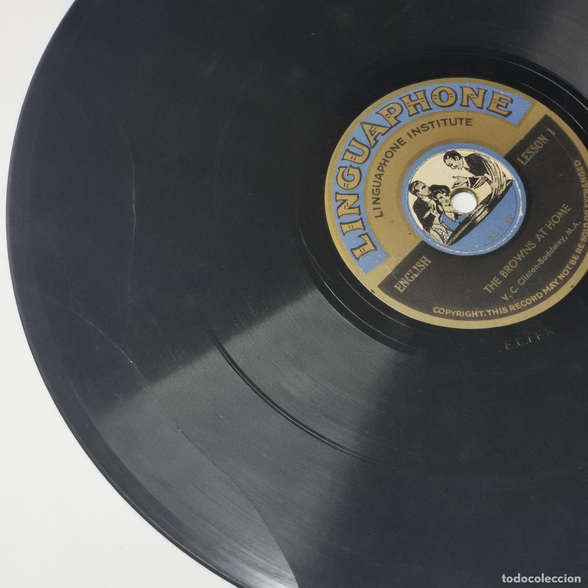 Discos de pizarra: Discos curso de ingl&eacute;s Linguaphone 1930 - Foto 6