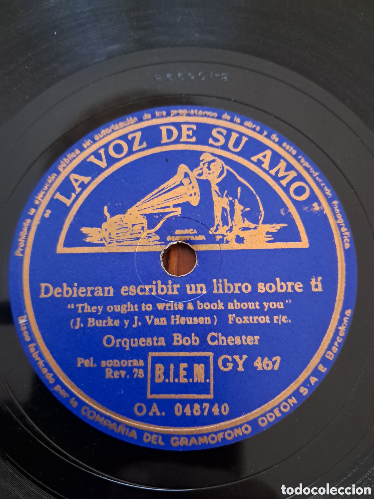 Discos de pizarra: Bob Chester disco de pizarra - Foto 3