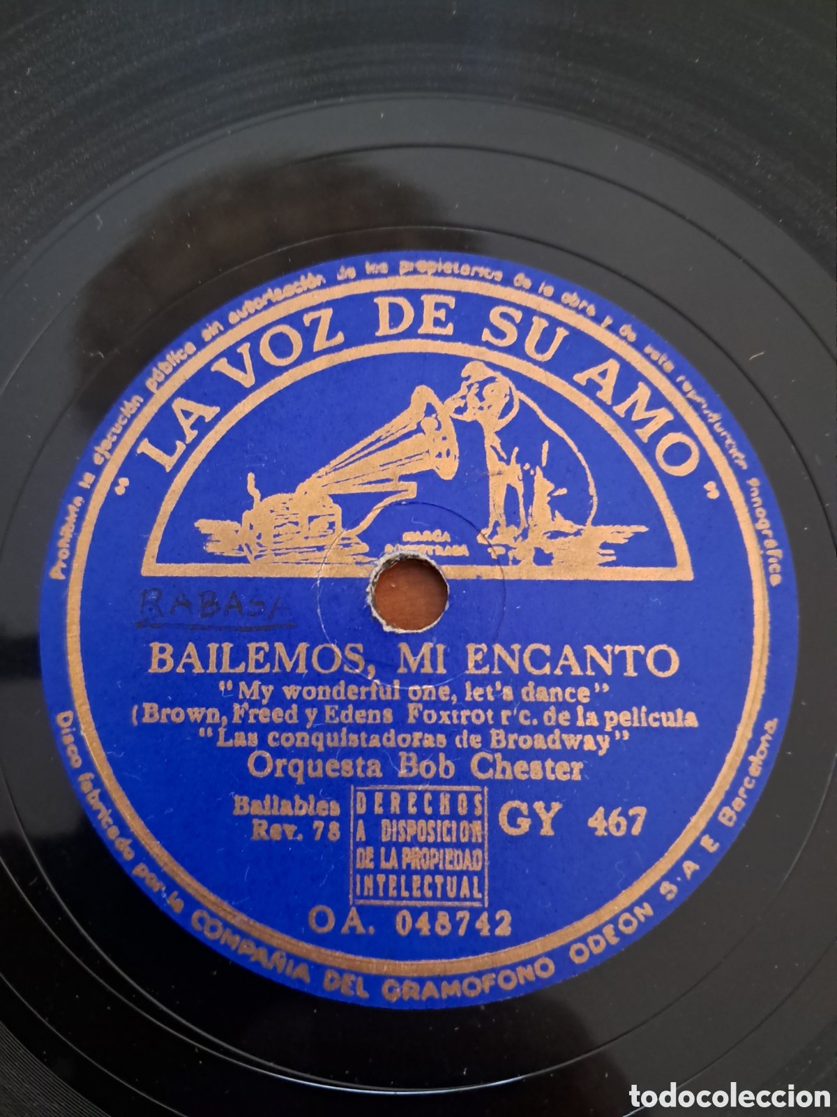 Discos de pizarra: Bob Chester disco de pizarra - Foto 1