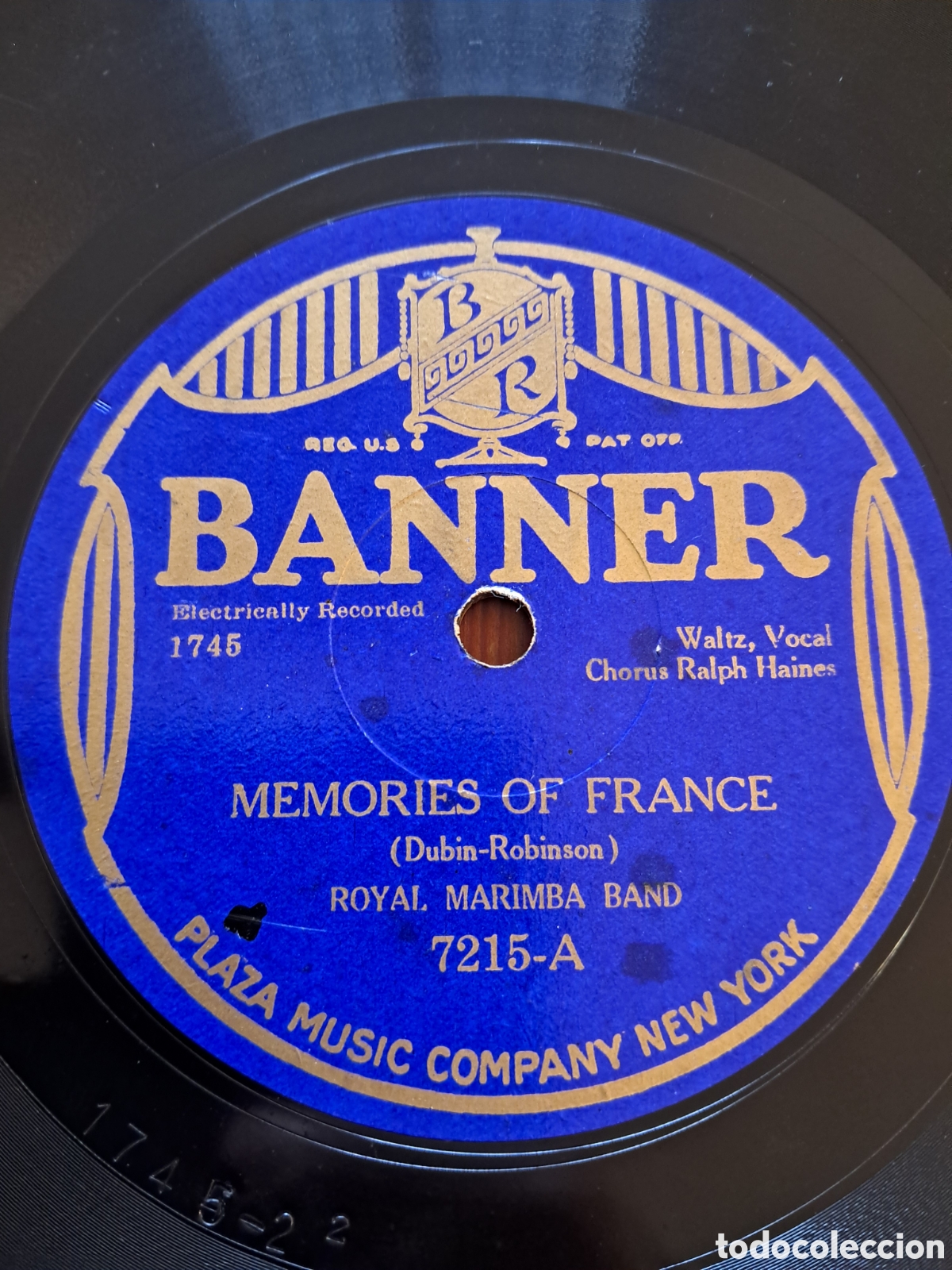 Discos de pizarra: Royal marimba band/ majestuc dance orchestra BANNER - Foto 1