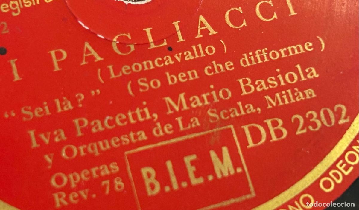 Discos de pizarra: COMO NUEVO!! I PAGLIACCI-LEONCAVALLO-SEI LA SO BEN CHE DIFFO -&Oacute;PERA DISCO PIZARRA-DB.2302-DOBLE CARA - Foto 3