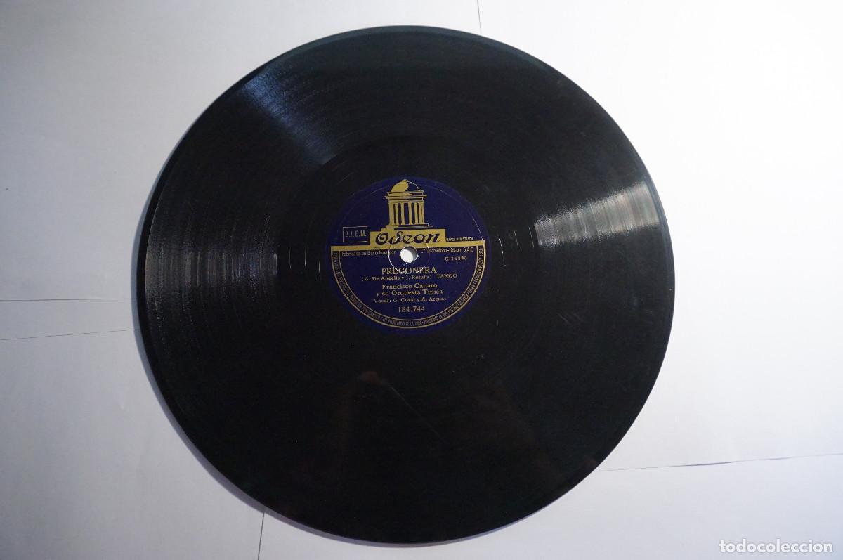 Discos de pizarra: Pizarra Odeon 184.744 - Francisco Canaro - Cotorrita de la Suerte, Preconera - Foto 3