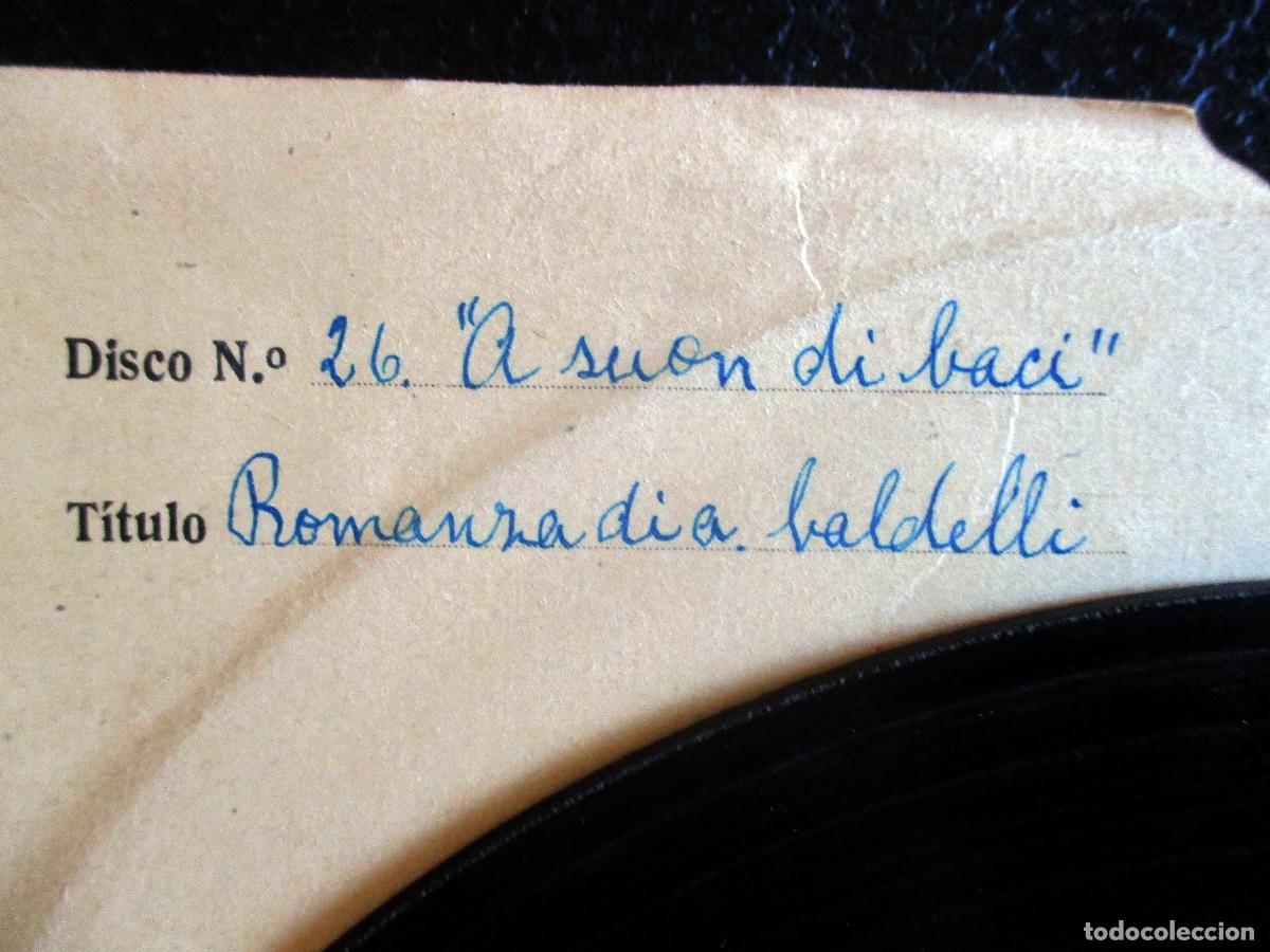 Discos de pizarra: FERNANDO DE LUCIA. A SUON DE BACI A. BALDELLI. G.C. 52651. MIL&Aacute;N. - Foto 3