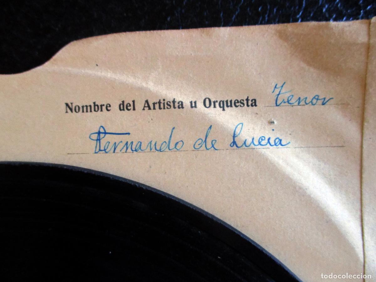Discos de pizarra: FERNANDO DE LUCIA. A SUON DE BACI A. BALDELLI. G.C. 52651. MIL&Aacute;N. - Foto 4