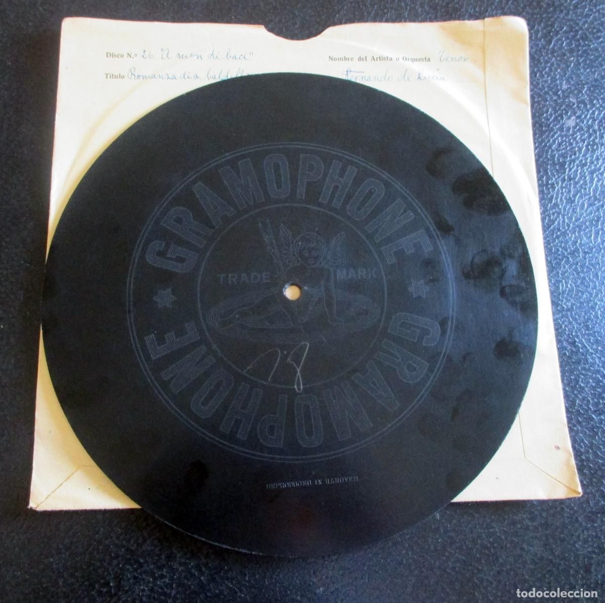 Discos de pizarra: FERNANDO DE LUCIA. A SUON DE BACI A. BALDELLI. G.C. 52651. MIL&Aacute;N. - Foto 5