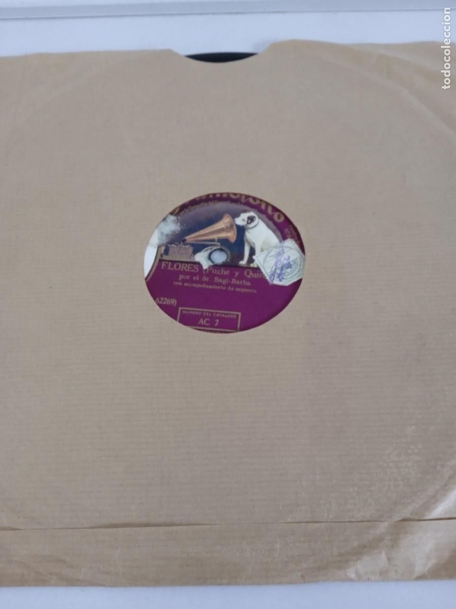 Discos de pizarra: EMILIO SAGI-BARBA Nena / Flores - Foto 1