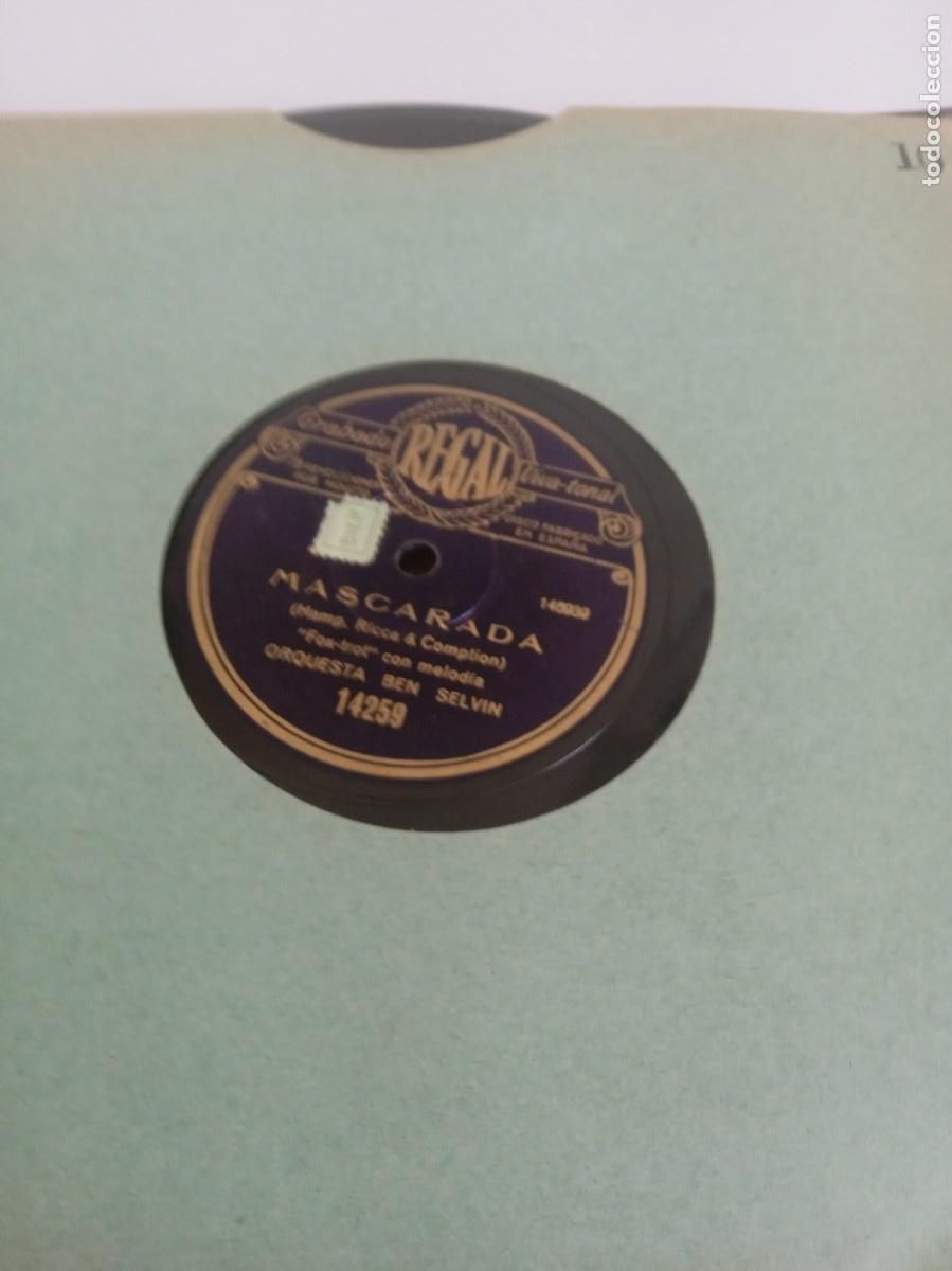 Discos de pizarra: ORQUESTA BEN SELVIN Flor de amor / Mascarada - Foto 1