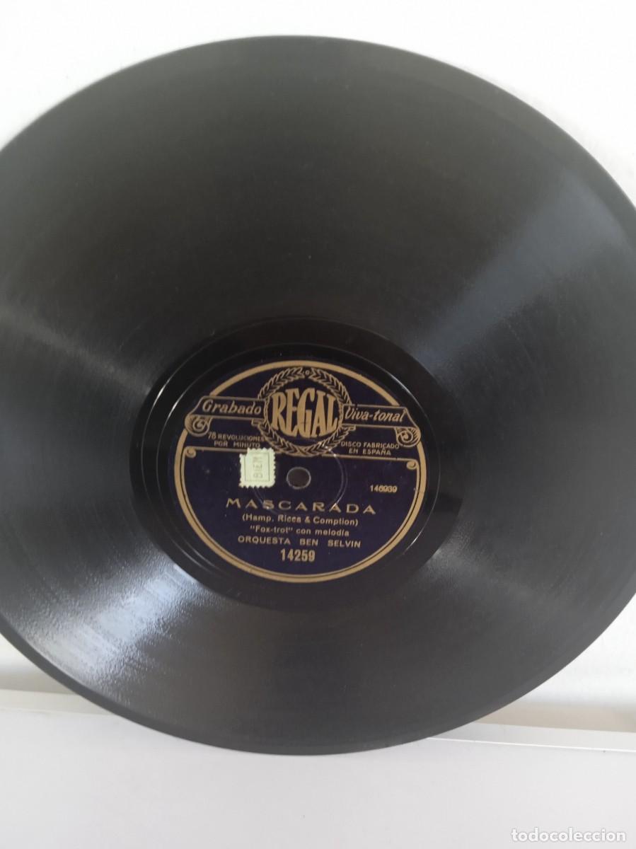 Discos de pizarra: ORQUESTA BEN SELVIN Flor de amor / Mascarada - Foto 2