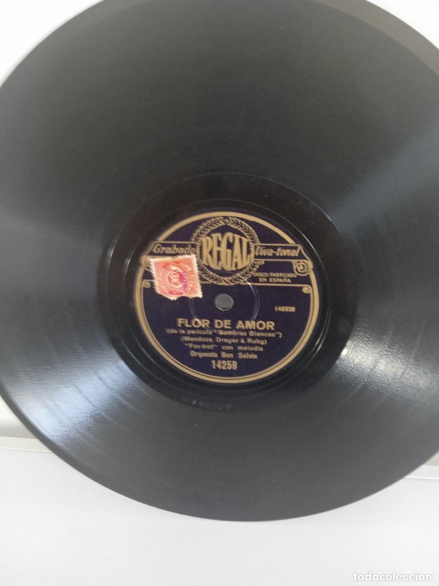 Discos de pizarra: ORQUESTA BEN SELVIN Flor de amor / Mascarada - Foto 3