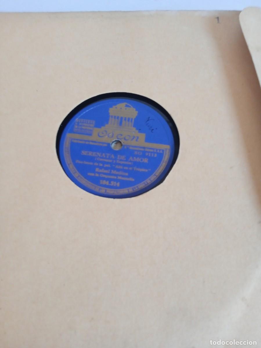 Discos de pizarra: RAFAEL MEDINA A la orilla del mar / Serenata de amor - Foto 1