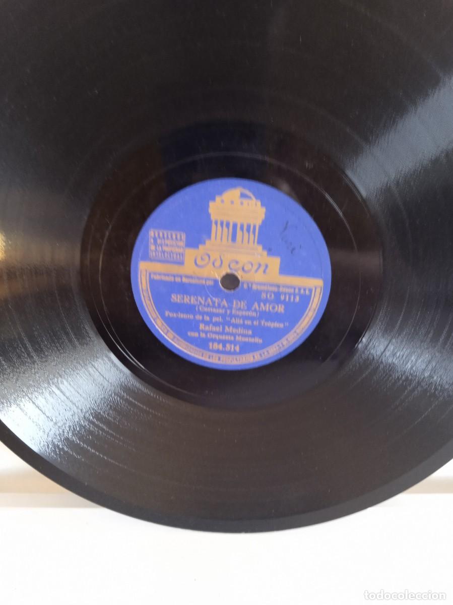 Discos de pizarra: RAFAEL MEDINA A la orilla del mar / Serenata de amor - Foto 2