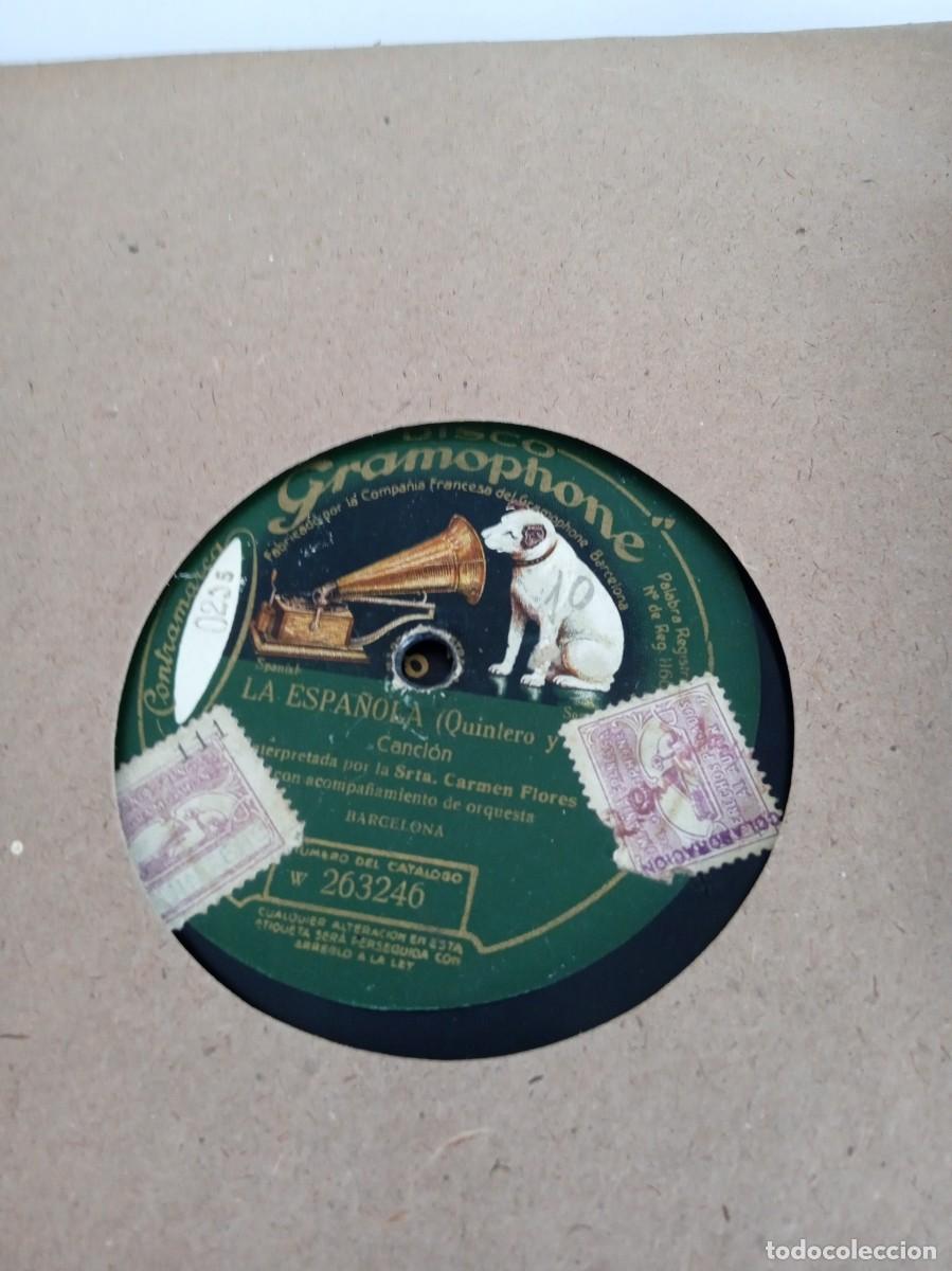 Discos de pizarra: CARMEN FLORES La espa&ntilde;ola / Chulapona - Foto 1