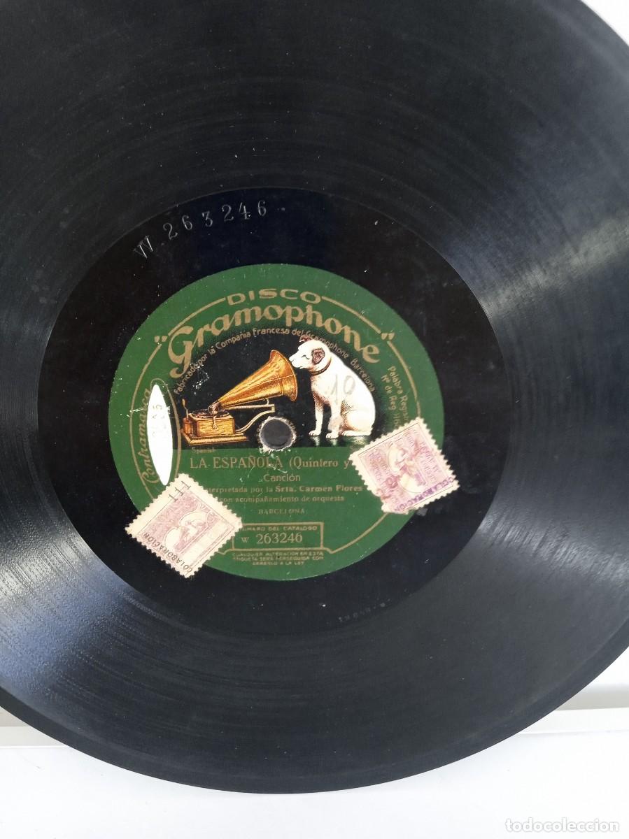 Discos de pizarra: CARMEN FLORES La espa&ntilde;ola / Chulapona - Foto 2