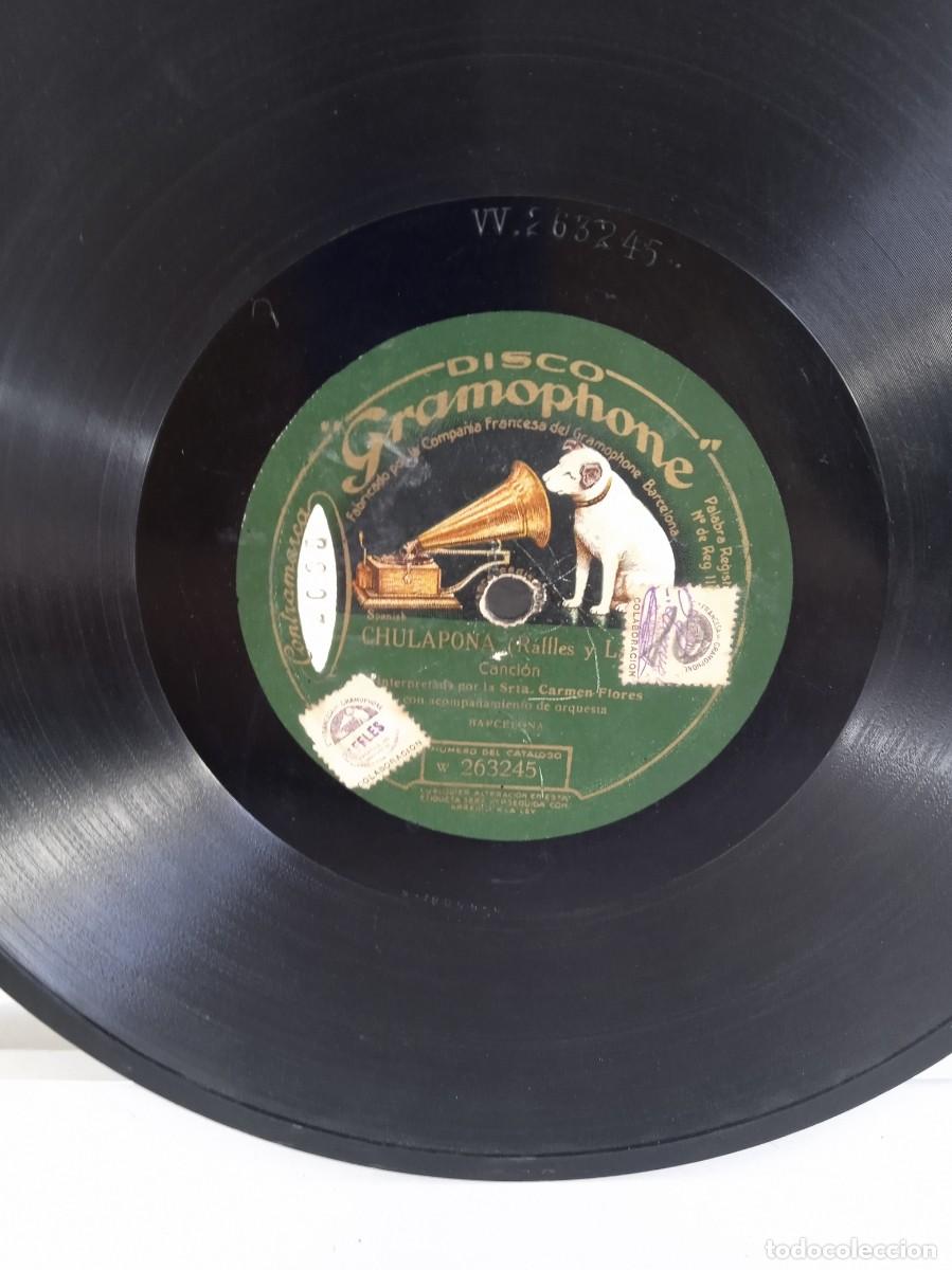 Discos de pizarra: CARMEN FLORES La espa&ntilde;ola / Chulapona - Foto 3