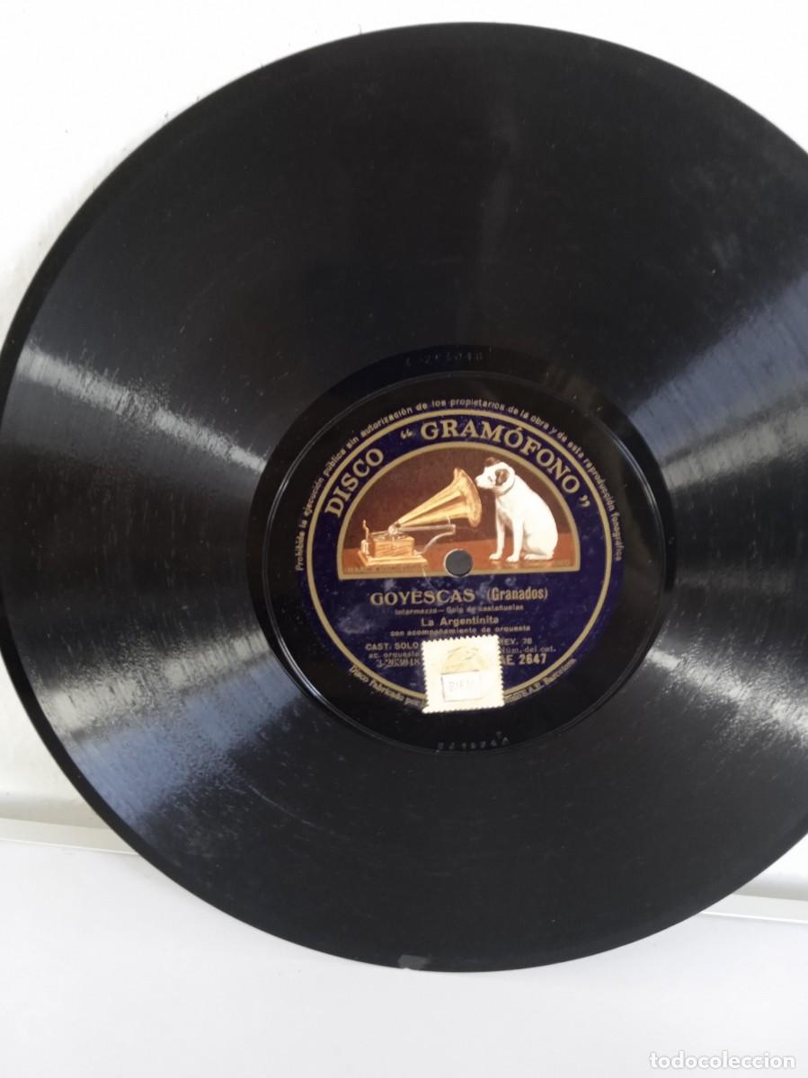 Discos de pizarra: LA ARGENTINITA Goyescas / Danza n&ordm; 5 - Foto 2