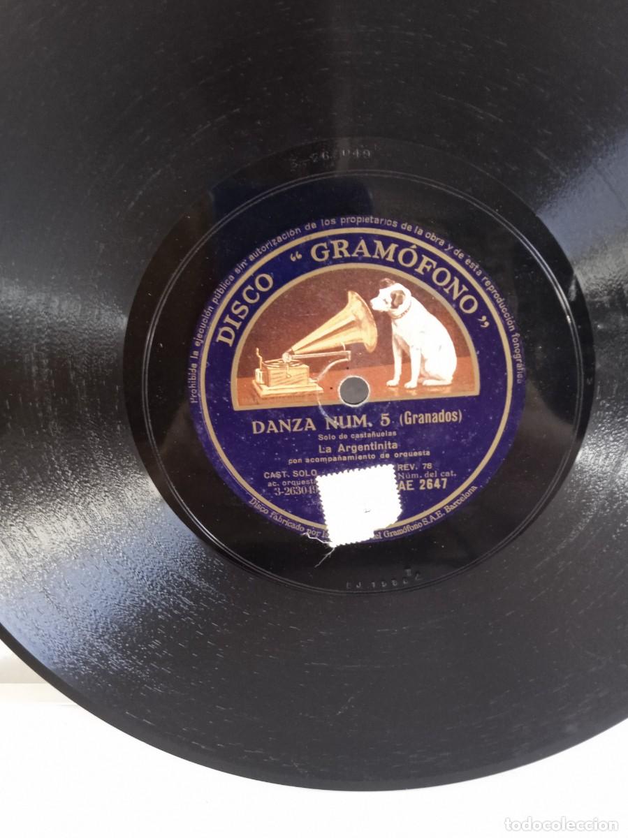 Discos de pizarra: LA ARGENTINITA Goyescas / Danza n&ordm; 5 - Foto 3