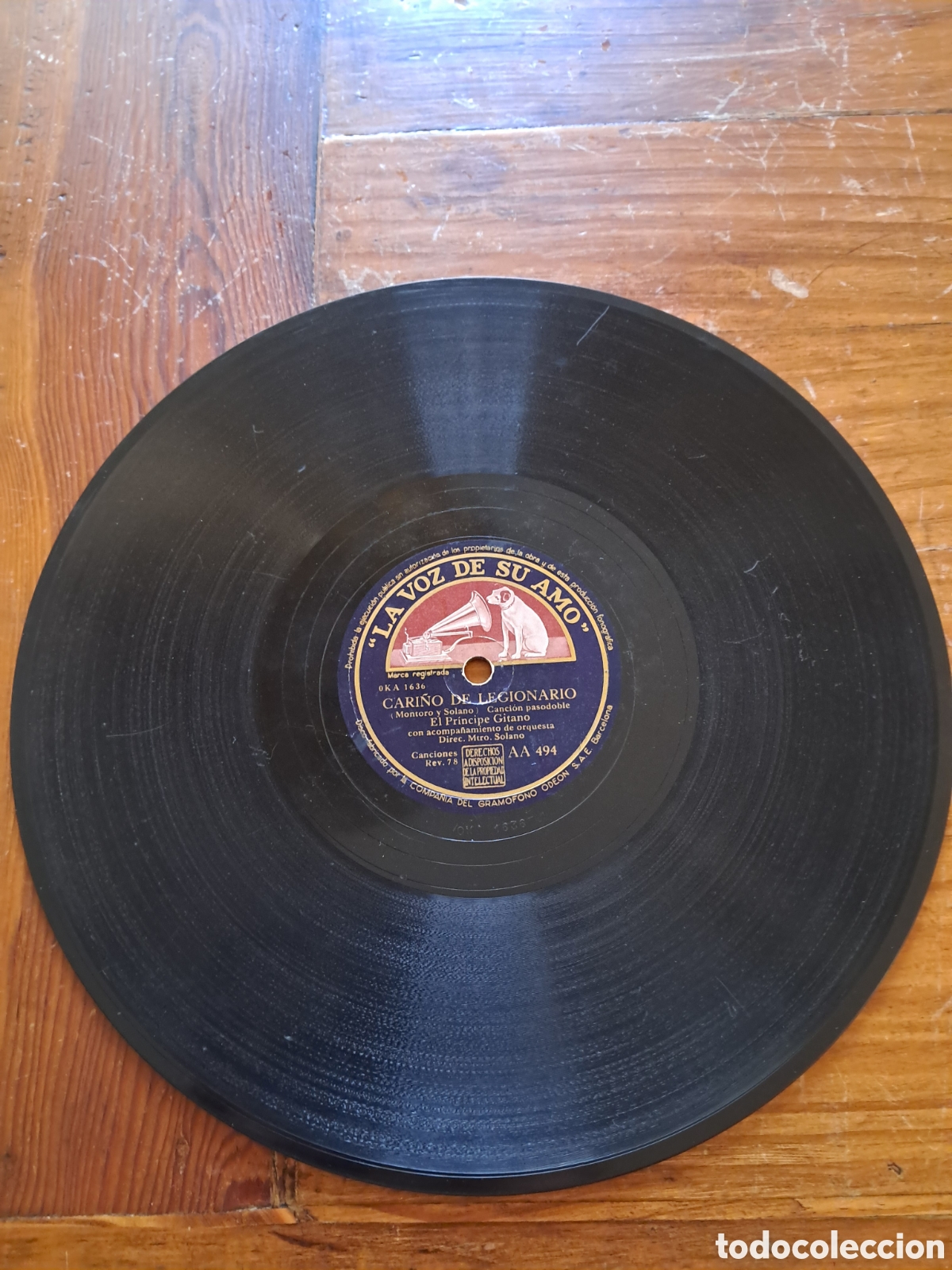 Discos de pizarra: El pr&iacute;ncipe gitano disco pizarra - Foto 2